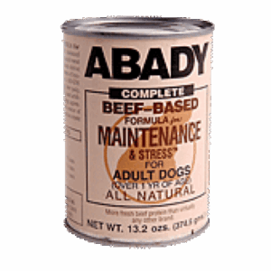 Abady Complete Beef-Based Maintenance & Stress Cans for Dogs - 12.6oz