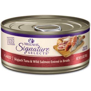 Wellness Signature Selects Flaked Skipjack Tuna & Salmon Canned Food for Adult Cats