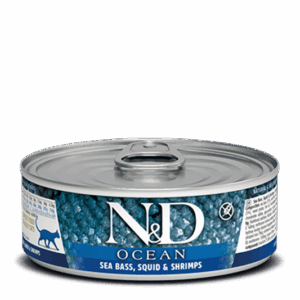 Farmina Sea Bass, Squid & Shrimp Recipe for Adult Cats - 2.5oz