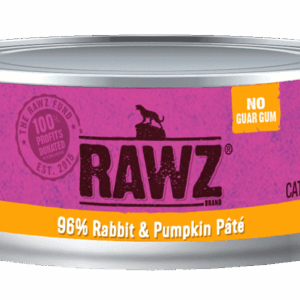 RAWZ 96% Rabbit & Pumpkin Pate Canned Food for Cats