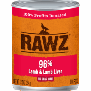 RAWZ 96% Lamb & Lamb Liver Canned Food for Dogs
