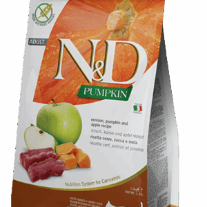 Farmina N&D Pumpkin: Venison & Apple Dry Food for Adult Cats