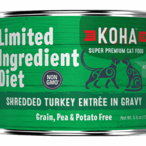 Koha Limited Ingredient Diet Shredded Turkey Canned Food for Adult Cats
