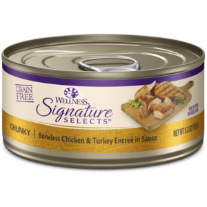 Wellness CORE Signature Selects Chunky Chicken & Turkey Canned Food for Adult Cats