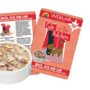 Weruva CITK Grain Free Mack, Jack & Sam Pouch for Adult Cats - 3oz