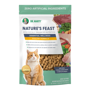 Dr Marty's Nature's Feast Freeze-Dried Raw Poultry Food for Cats