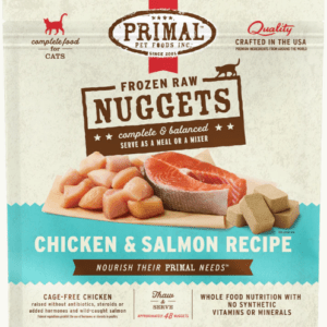 Primal Raw Frozen Chicken & Salmon Formula for Cats - 3lbs
