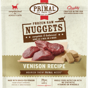 Primal Raw Frozen Venison Formula for Cats - 3lbs