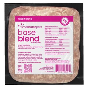 Smallbatch Frozen Raw Rabbit Blend for Cats - 2lbs