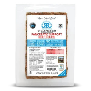 Raised Right Frozen Raw Beef Pancreas Support for Dogs - 1lb