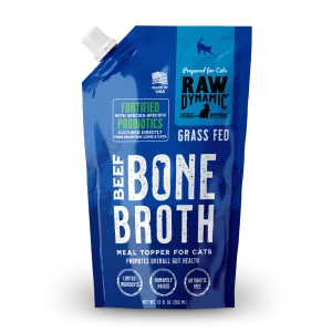 Raw Dynamic Frozen Beef Broth for Cats - 12oz