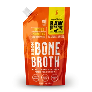 Raw Dynamic Frozen Bison Broth for Dogs - 12oz