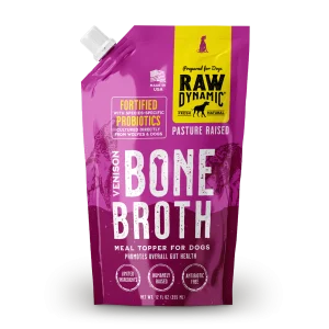 Raw Dynamic Frozen Venison Broth for Dogs - 12oz