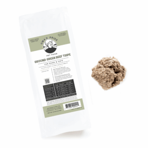 Oma's Pride Frozen Ground Green Beef Tripe for Pets - 1lb