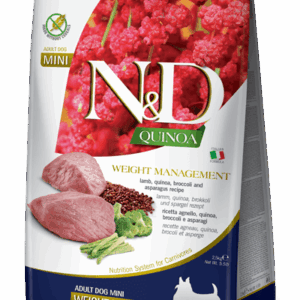 Farmina N&D Quinoa: Weight Management Lamb & Blueberry for Mini Dogs - 5.5lbs